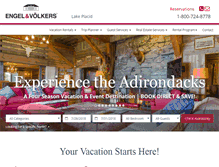 Tablet Screenshot of lakeplacidvacationhomes.com